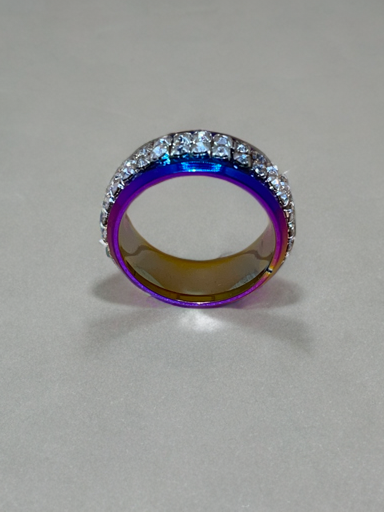 Rainbow Glass Ring